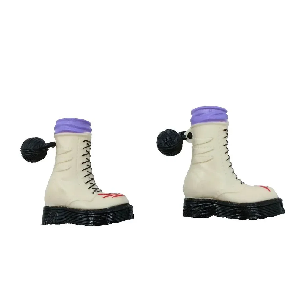 Monster High Doll G3 Toralei Stripe Boo Crew White Boots Shoes Only No Doll